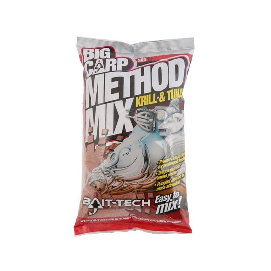 BAIT-TECH METHOD MIX KRILL &amp; TUNA 2KG - Carpfishingbarato CHIMBOMBO METHOD MIX