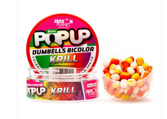 POP UP DUMBELLS BICOLOR 8MM