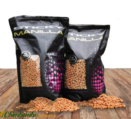 STICKY MANILLA PELLETS 4MM 900G - Carpfishingbarato CHIMBOMBO PELLETS