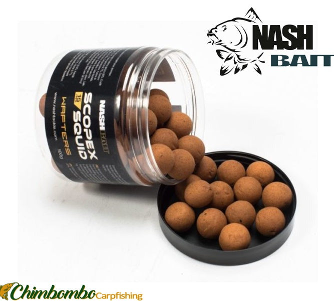 NASH SCOPEX SQUID WAFTERS 15MM 100G - Carpfishingbarato CHIMBOMBO WAFTERS