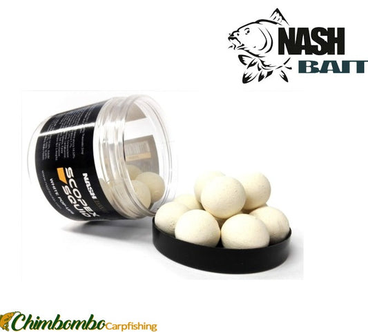 NASH SCOPEX SQUID WHITE POP UPS 20MM - Carpfishingbarato CHIMBOMBO POP UPS