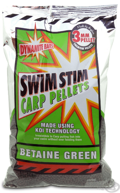 Dynamite Swim Stim Betaíne Green pellet 3 mm 900 g - Carpfishingbarato CHIMBOMBO PELLETS