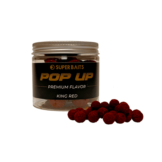 SUPERBATIS PREMIUM POP UPS KING RED 15MM - Carpfishingbarato CHIMBOMBO POP UPS