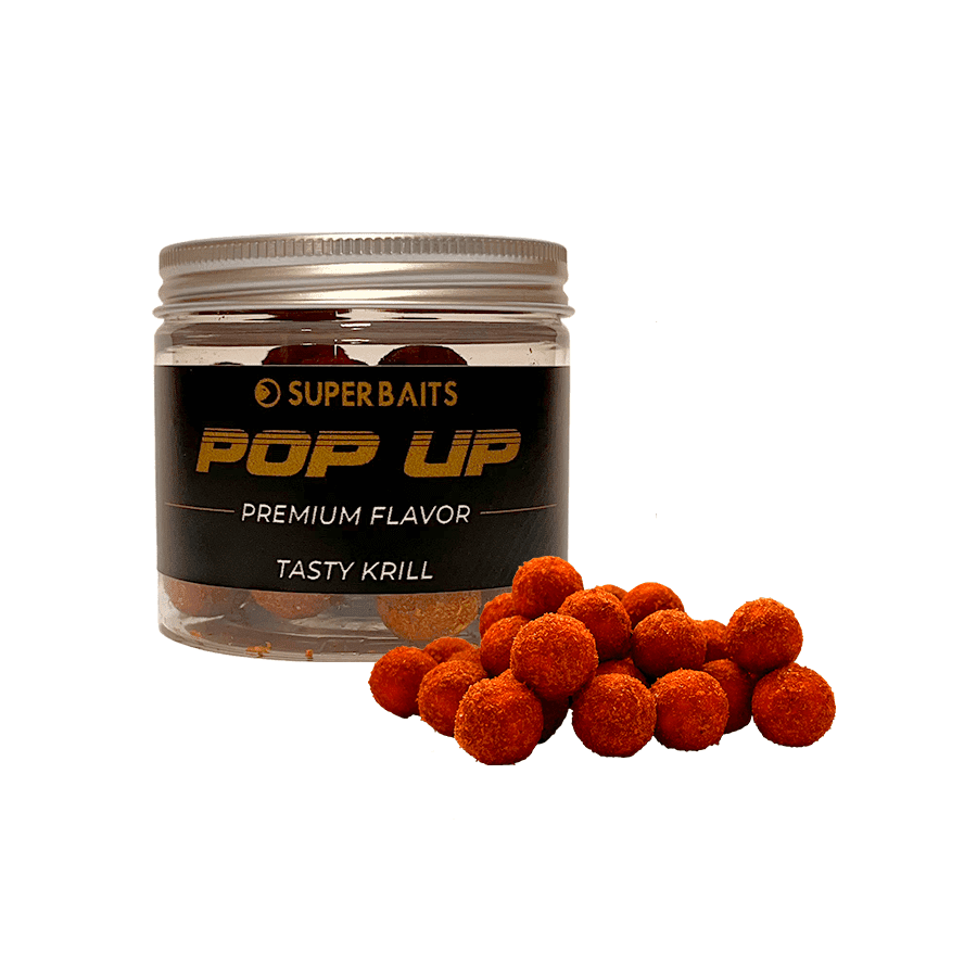 SUPERBATIS PREMIUM POP UPS TASTY KRILL 15MM - Carpfishingbarato CHIMBOMBO POP UPS