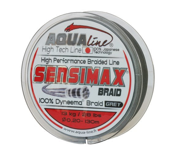 FUN FISHING AQUALINE SENSIMAX 28LB-0,20MM/13KG  130M - Carpfishingbarato CHIMBOMBO HILO TRENZADO