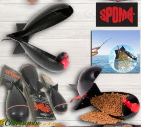 SPOMB BAIT DISPENSER BLACK - Carpfishingbarato CHIMBOMBO COHETE