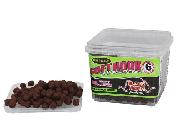 FUN FISHING SOFT HOOK PELLET BLOOD WORM 6MM - Carpfishingbarato CHIMBOMBO PELLETS