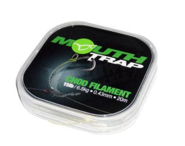 KORDA MOUTH TRAP CHOD FILAMENT 15LB/6.8KG-0.43MM/20M - Carpfishingbarato CHIMBOMBO HILO BAJOS