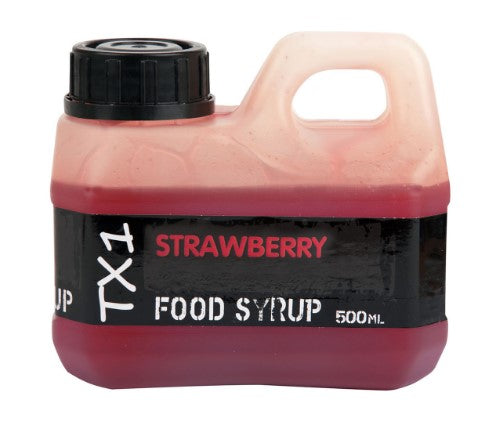 SHIMANO BAIT TX1 FOOD SYRUP STRAWBERRY ATTRACTANT 500 ML - Carpfishingbarato CHIMBOMBO LIQUIDO