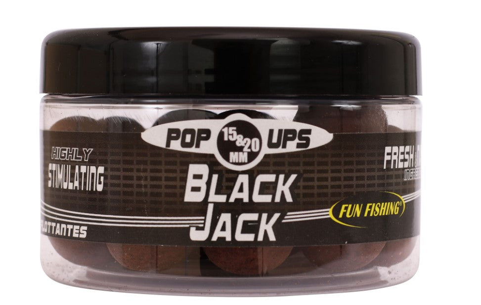 FUN FISHING BLACK JACK POP UPS 15/20 MM - Carpfishingbarato CHIMBOMBO POP UPS