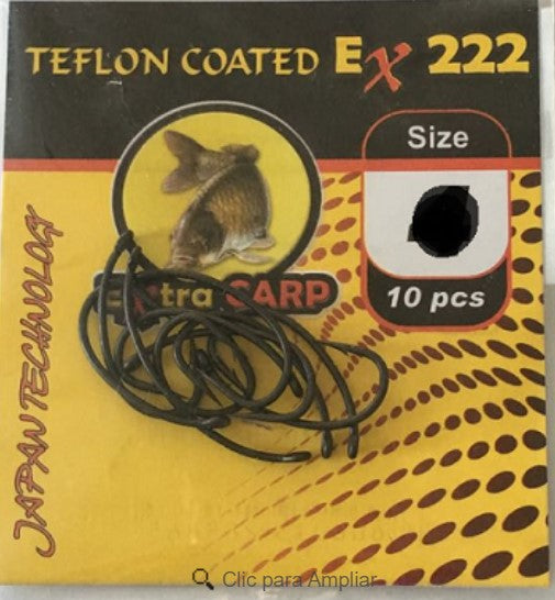 EXTRA CARP TEFLON COATED EX 222 Nº8 - Carpfishingbarato CHIMBOMBO anzuelo