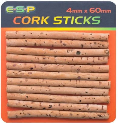 E.S.P Cork Sticks 4MMX60MM - Carpfishingbarato CHIMBOMBO EQUILIBRANTE