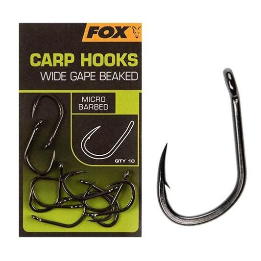 FOX CARP HOOKS WIDE GAPE BEAKED Nº8 - Carpfishingbarato CHIMBOMBO anzuelo