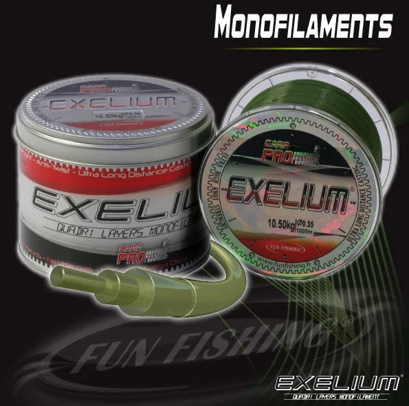 FUN FISHING EXELIUM 13.00KG 0.40MM 1000M - Carpfishingbarato CHIMBOMBO HILO