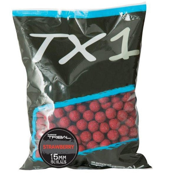 SHIMANO BAIT TX1 BOILIE STRAWBERRY 20MM – 1KG - Carpfishingbarato CHIMBOMBO BOILIES