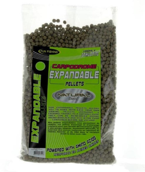 FUN FISHING EXPANDER PELLETS NATURAL 6MM - Carpfishingbarato CHIMBOMBO PELLETS