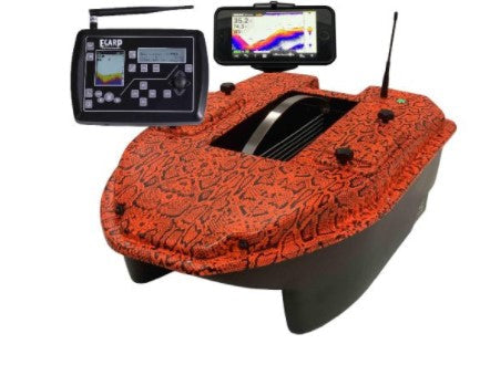 BARCO CEBADOR CARPIO C3 SERPIENTE NARANJA WIFI - Carpfishingbarato CHIMBOMBO BARCO CEBADOR