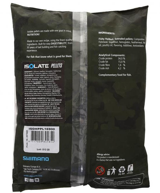 SHIMANO BAIT ISOLATE PELLET HP 16MM 900G - Carpfishingbarato CHIMBOMBO PELLETS