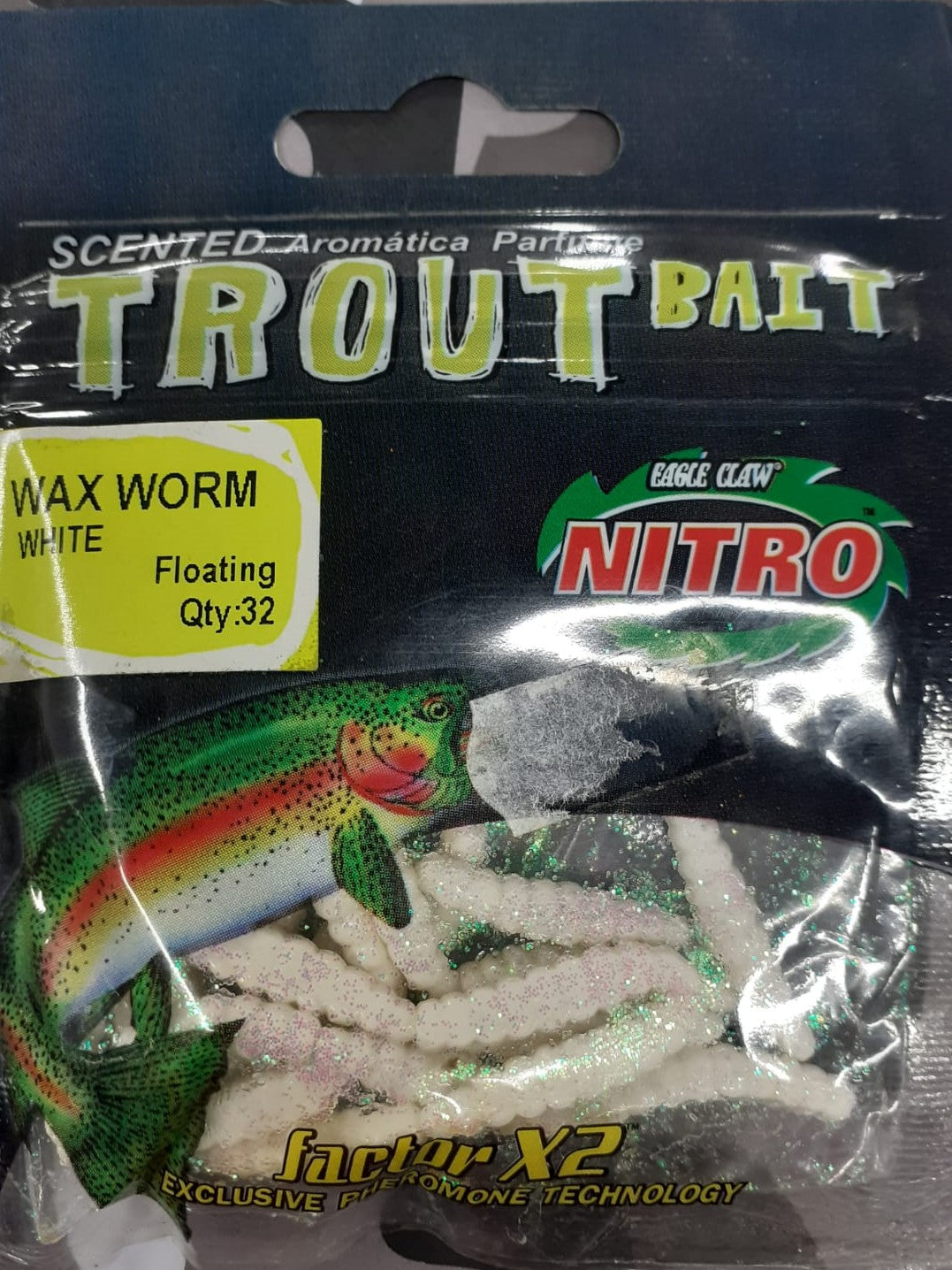 TROUT BAIT NITRO WAX WORM WHITE - Carpfishingbarato CHIMBOMBO LOMBRIZ