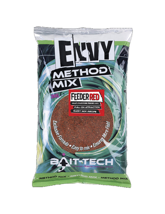 BAIT-TECH METHOD MIX FEEDER RED 2KG - Carpfishingbarato CHIMBOMBO METHOD MIX