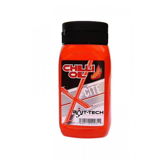 BAIT-TECH X-CITE CHILLI OIL 300ML - Carpfishingbarato CHIMBOMBO LIQUIDO OIL