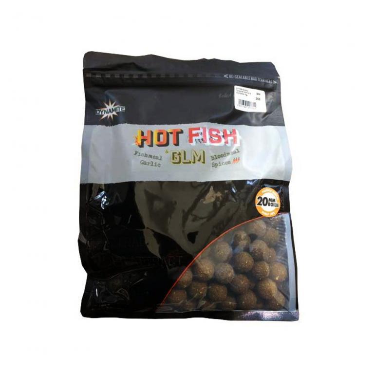 DYNAMITE  HOT FISH GLM BOILIES 15 MM - Carpfishingbarato CHIMBOMBO BOILIES