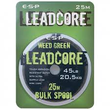 Leadcore E.S.P Weed Green 45LB-25M - Carpfishingbarato CHIMBOMBO LEADCORE