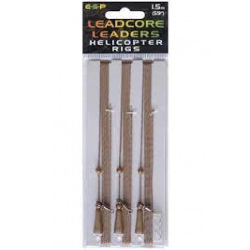 E.S.P Leadcore Leaders Helicopter Rigs Marron - Carpfishingbarato CHIMBOMBO LEADCORE