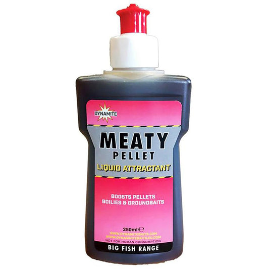 Dynamite Meaty Pellet Liquid 250ml (Carne Marina) - Carpfishingbarato CHIMBOMBO LIQUIDO