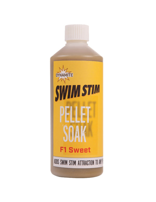 DYNAMITE SWIM STIM PELLET SOAK F1 SWEET 500ML - Carpfishingbarato CHIMBOMBO LIQUIDO