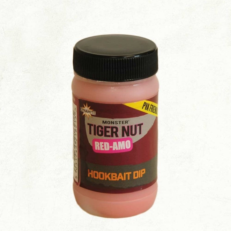 DYNAMITE RED AMO HOOKBAIT DIP MONSTER TIGER NUT 100ML - Carpfishingbarato CHIMBOMBO LIQUIDO DIP