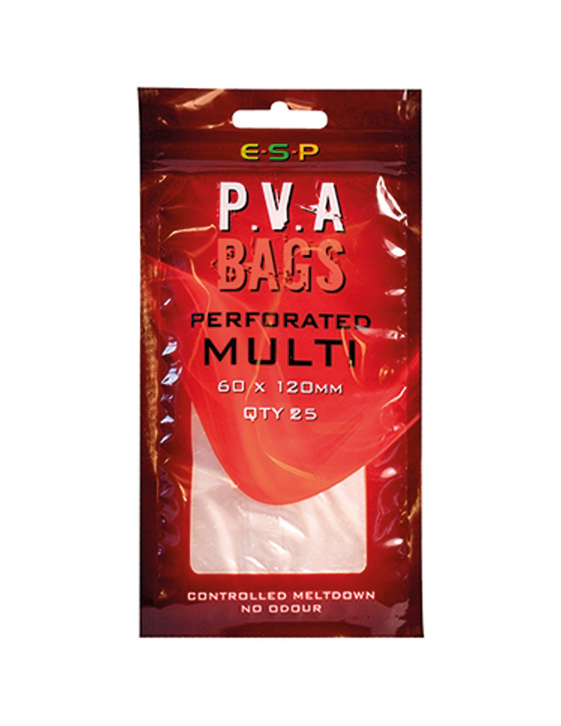 E.S.P. PVA BAGS PERFORATED MULTI 60 X 120 MM 25 UND - Carpfishingbarato CHIMBOMBO BOLSAS