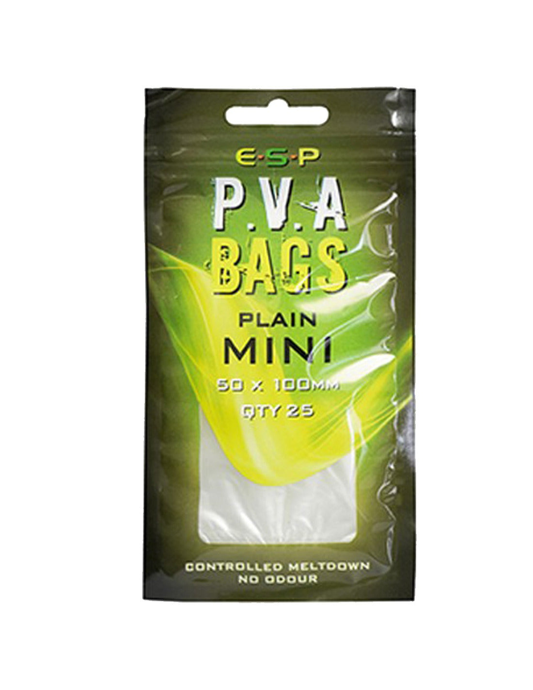 E.S.P PVA BAGS PLAIN MINI 50 x 100mm 25 QTY - Carpfishingbarato CHIMBOMBO BOLSAS