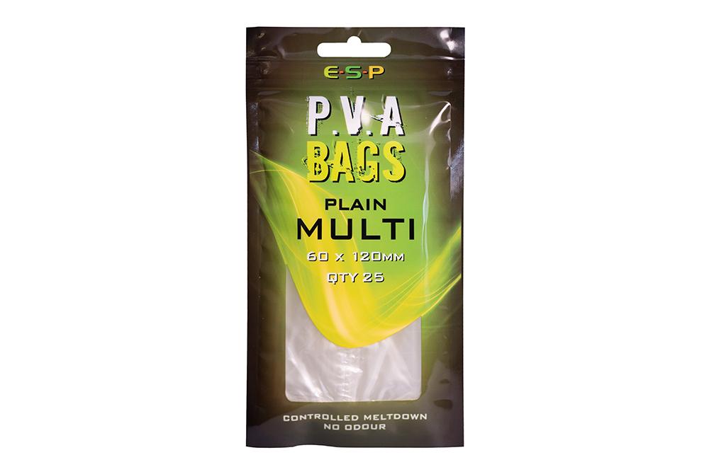 E.S.P PVA BAGS PLAIN MULTI 60 x 120mm 25 QTY - Carpfishingbarato CHIMBOMBO BOLSAS