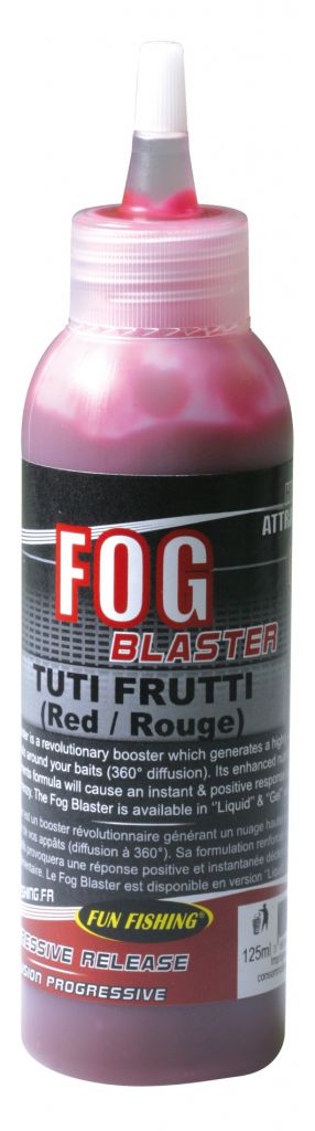 FUN FISHING FOG BLASTER TUTI FRUTTI RED 125ML - Carpfishingbarato CHIMBOMBO 