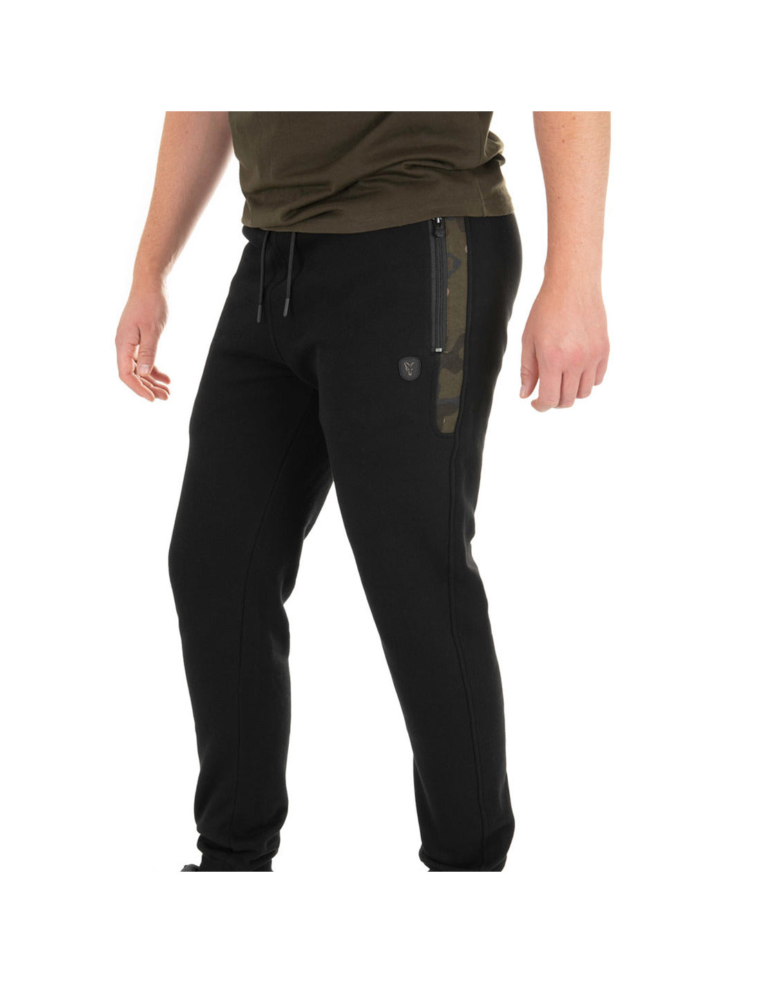 FOX JOGGERS BLACK/CAMO 3XL - Carpfishingbarato CHIMBOMBO PANTALON