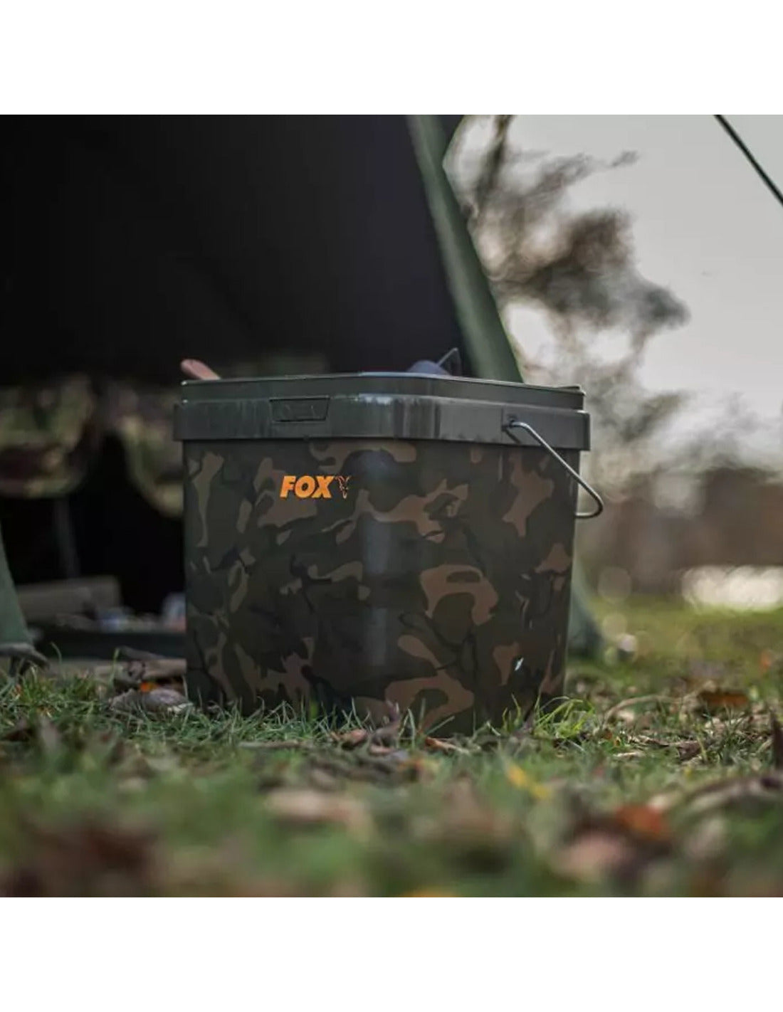 FOX  CAMO SQUARE BUCKET 17 L - Carpfishingbarato CHIMBOMBO CUBO