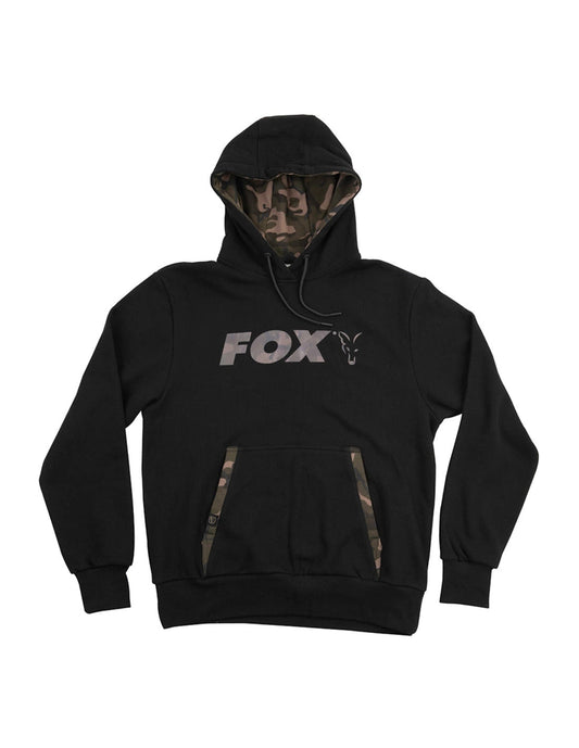 FOX BLACK/CAMO HOODY TALLA L - Carpfishingbarato CHIMBOMBO SUDADERA