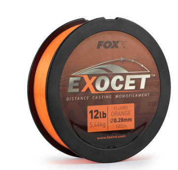 Fox Exocet Fluoro Orange Mono 0.30mm 14lb / 6.35kg (1000m)