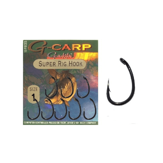 GAMAKATSU SUPER RIG HOOK (NEGRO) Nº6 - Carpfishingbarato CHIMBOMBO anzuelo