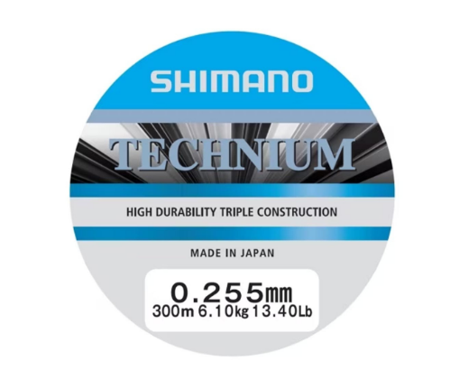 Hilo Shimano Mainline Linea Technium 300m 0.255mm 6.1kg grey