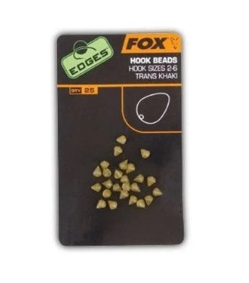 FOX HOOK BEADS HOOK SIZES 7/10 TRANS KHAKI - Carpfishingbarato CHIMBOMBO TOPES DE ANZUELO