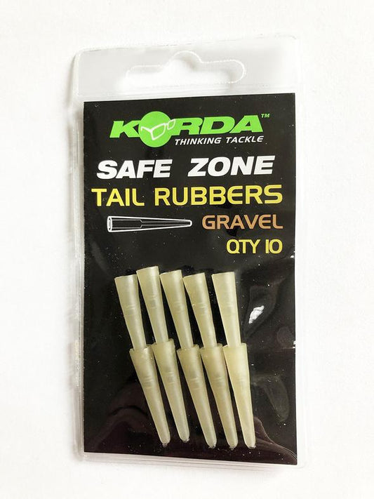 KORDA SAFE ZONE TAIL RUBBERS GRAVEL QTY 10 - Carpfishingbarato CHIMBOMBO CONOS