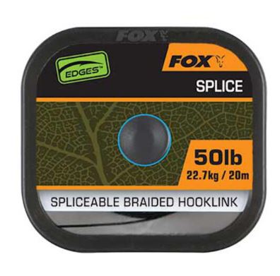 Fox Naturals Splice Hooklength Material de Bajo de Línea para Carpa 20m (50lb)