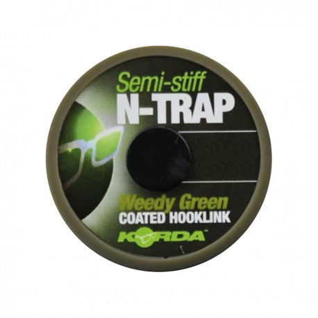 KORDA SEMI-STIFF N-TRAP  WEEDY GREEN 30LB-13.6KG/20M - Carpfishingbarato CHIMBOMBO HILO BAJOS