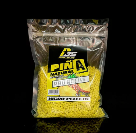 Micropellets Peralbaits 7 MM Piña Natural