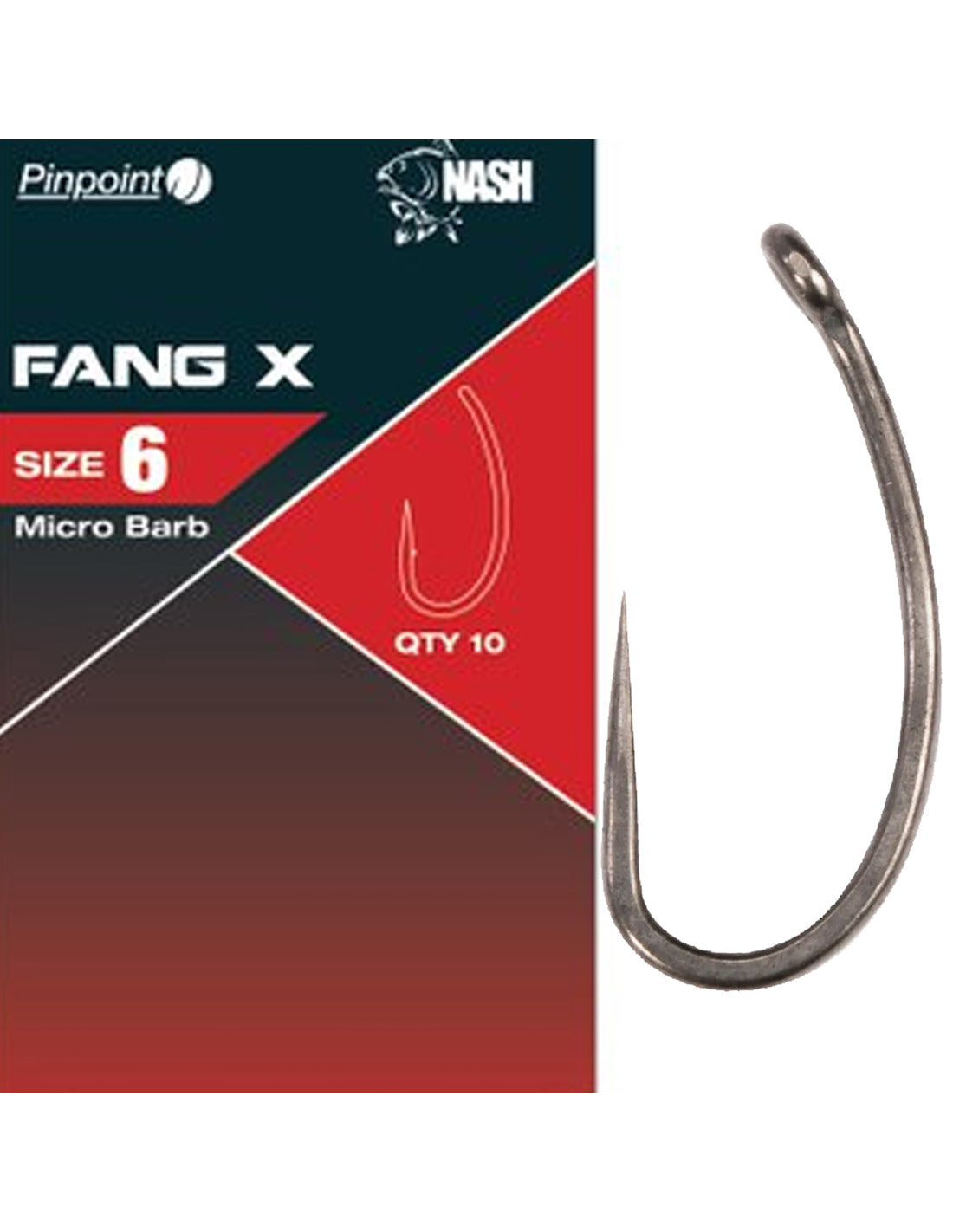 NASH FANG X Nº10 - Carpfishingbarato CHIMBOMBO anzuelo