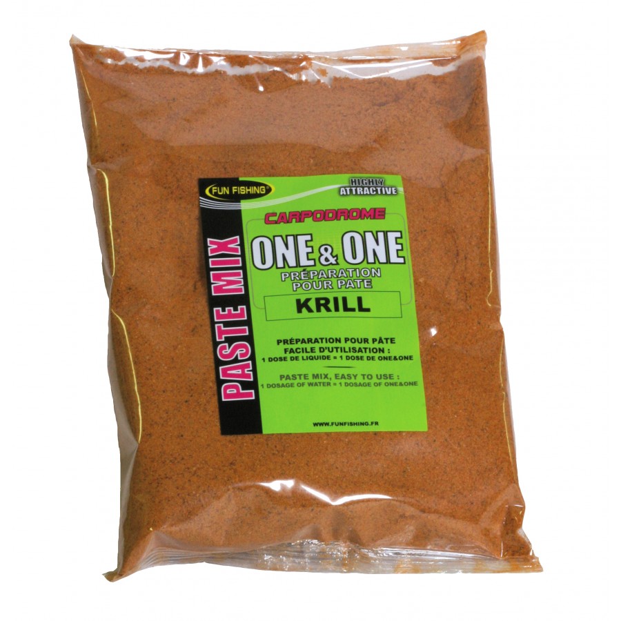 FUN FISHING PASTE ONE &amp; ONE 500 GR KRILL - Carpfishingbarato CHIMBOMBO 