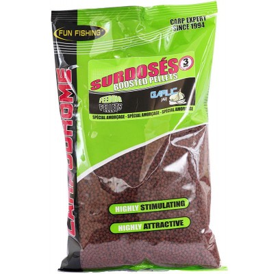 PELLETS SURDOSES GARLIC PELLETS 3 MM FUN FISHING 700G - Carpfishingbarato CHIMBOMBO PELLETS