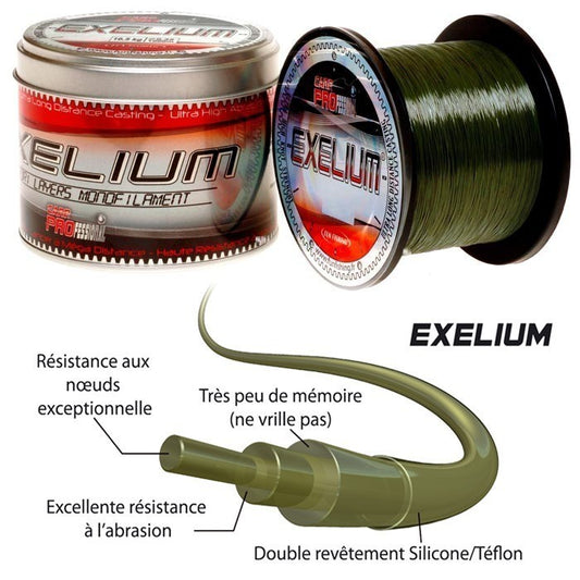 FUN FISHING EXELIUM 9.60KG 0.32MM 1000M - Carpfishingbarato CHIMBOMBO HILO